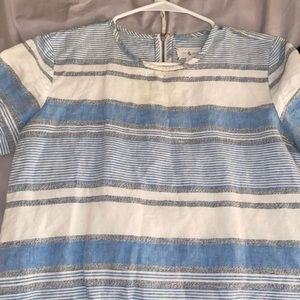 Blue and white shirt